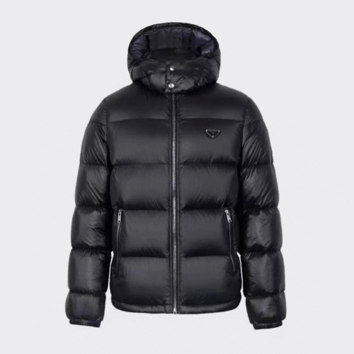 NIGO Prada Winter Black Oversize Genderless Hooded Zip Puffer Down Jacket #nigo97147