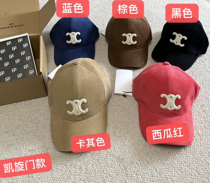 NIGO Celine Genderless Triomphe Baseball Cap In Cotton Hat #nigo97148