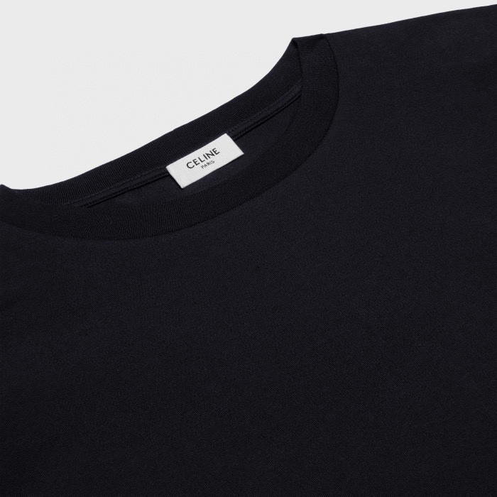 NIGO Celine Unisex Genderless Summer Solid Color Short Sleeve Loose Triomphe T-shirt In Cotton Jersey #nigo97212
