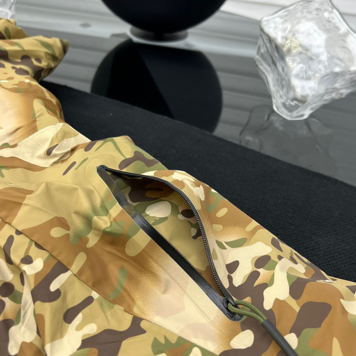 NIGO Arcteryx Men's Camouflage Hooded Fitted Zip Puffer Down Jacket #nigo97196