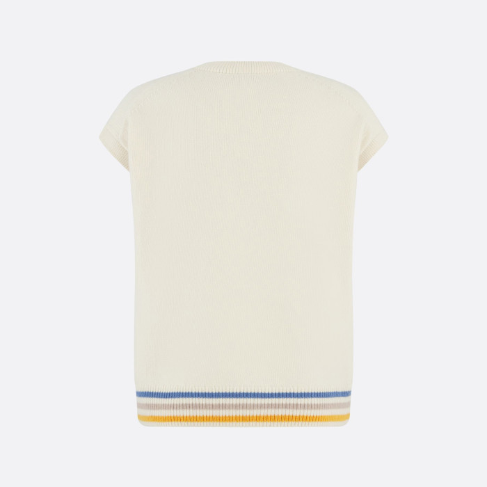 NIGO Dior Men's Fall White Knit Sleeveless Sweater Tank Top Vest #nigo97211