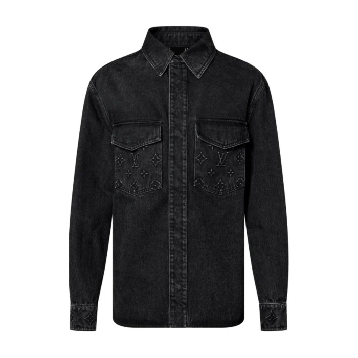 NIGO Louis Vuitton Men's Fall/Winter Three-dimensional Embossed Pocket Denim Jacket Pants Set Suit #nigo97227