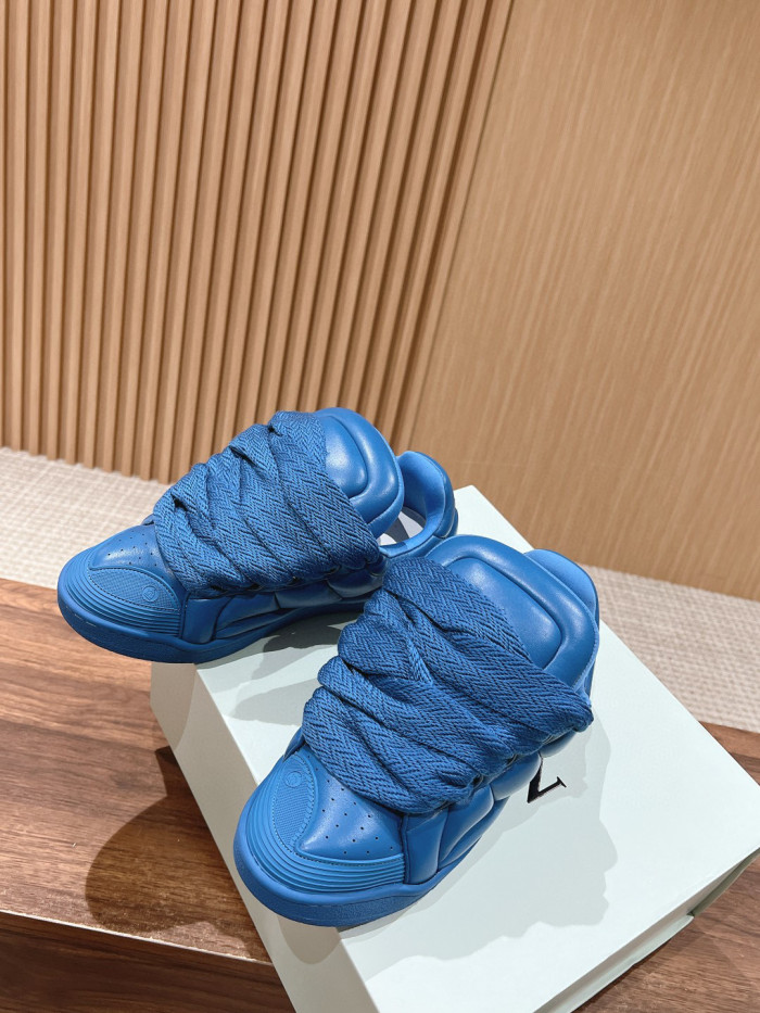 NIGO Lanvin Men's Lace Up Leather Curb Xl Sneakers Shoes #nigo97247
