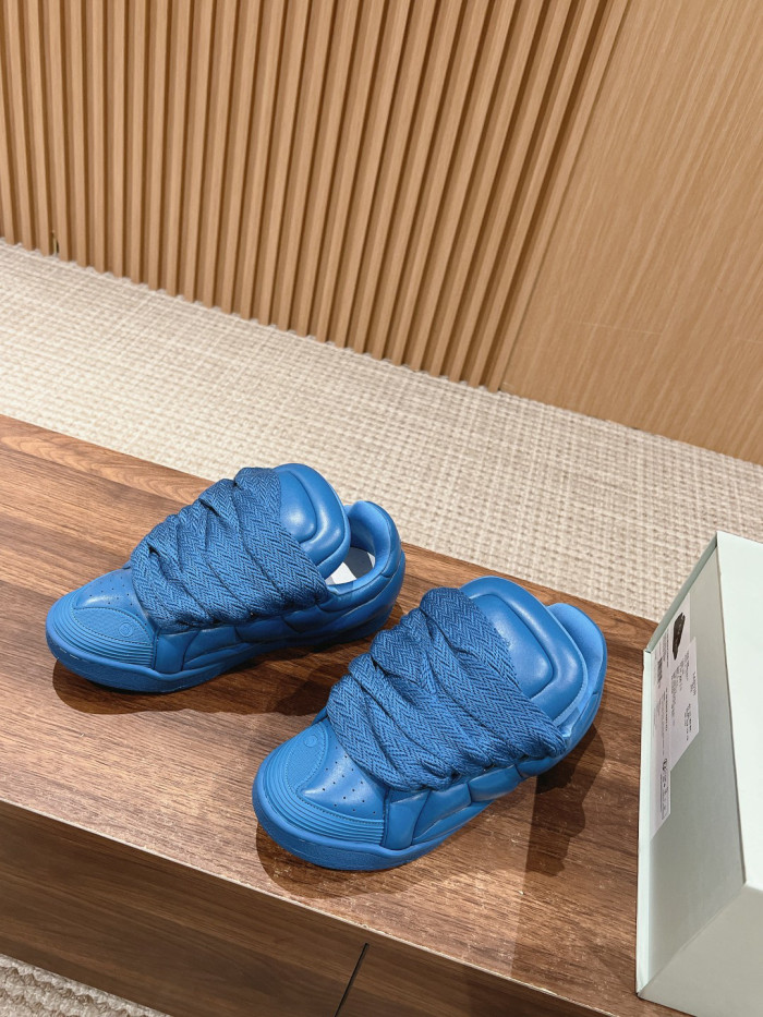 NIGO Lanvin Men's Lace Up Leather Curb Xl Sneakers Shoes #nigo97247