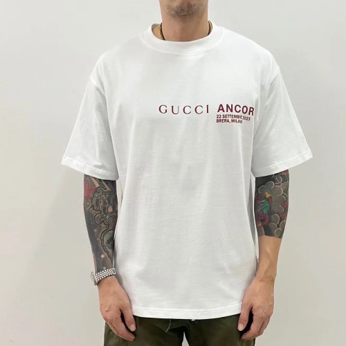 NIGO Gucci Men's And Women's Genderless Fall And Winter Models White Cotton Round Neck Short Sleeve T-shirt #nigo97233