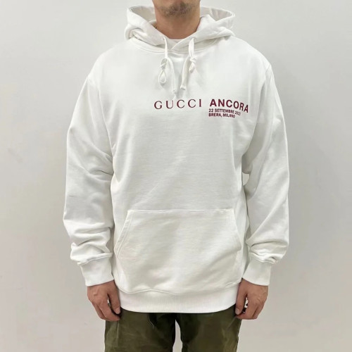 NIGO Gucci Men's and Women's Genderless Fall And Winter Models White Cotton Hooded Sweatshirt Pullovers #nigo97232