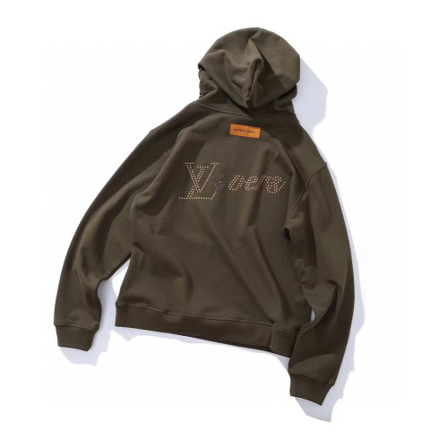 NIGO Louis Vuitton Men's Autumn Solid Color Loose Hooded Sweatshirt Pullover #nigo97254