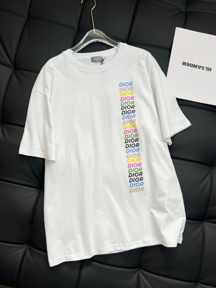 NIGO Dior Men's Summer Colorful Letter Short Sleeve Loose Fit T-Shirt #nigo97256