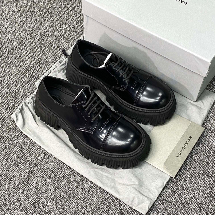 NIGO Balenciaga Men's Strike Thick Sole Martin Boots Casual Chunky Toe Derby Boots Shoes #nigo97276