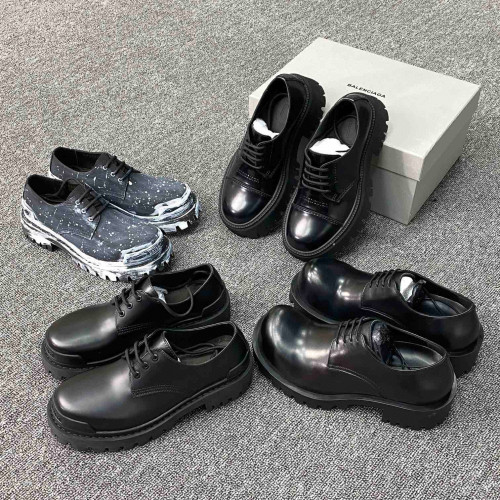 NIGO Balenciaga Men's Strike Thick Sole Martin Boots Casual Chunky Toe Derby Boots Shoes #nigo97276