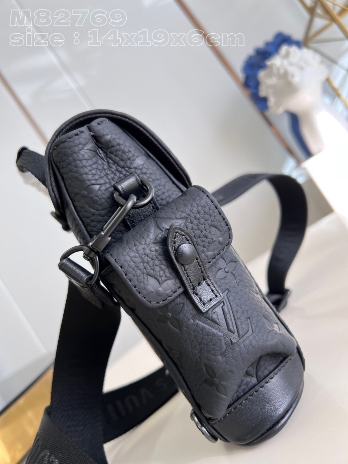 NIGO Louis Vuitton Men's Nano Christopher Leather Crossbody Shoulder Bag #nigo97272
