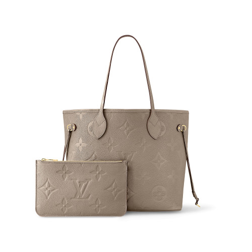 NIGO Louis Vuitton Women's Elephant Gray Cowhide Size Neverfull Handbag Leather Tote Bag Bags #nigo97297