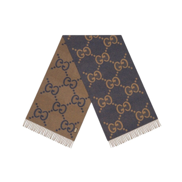 NIGO Gucci GG Knit Cashmere Hat Jacquard Tassel Scarf Set Suit #nigo97289