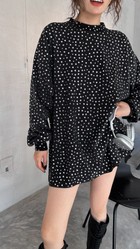 NIGO Balenciaga Men's Women's Spring and Autumn Cotton Printed Vintage Washed Loose Long Sleeve T-Shirt Ngvp #nigo7134