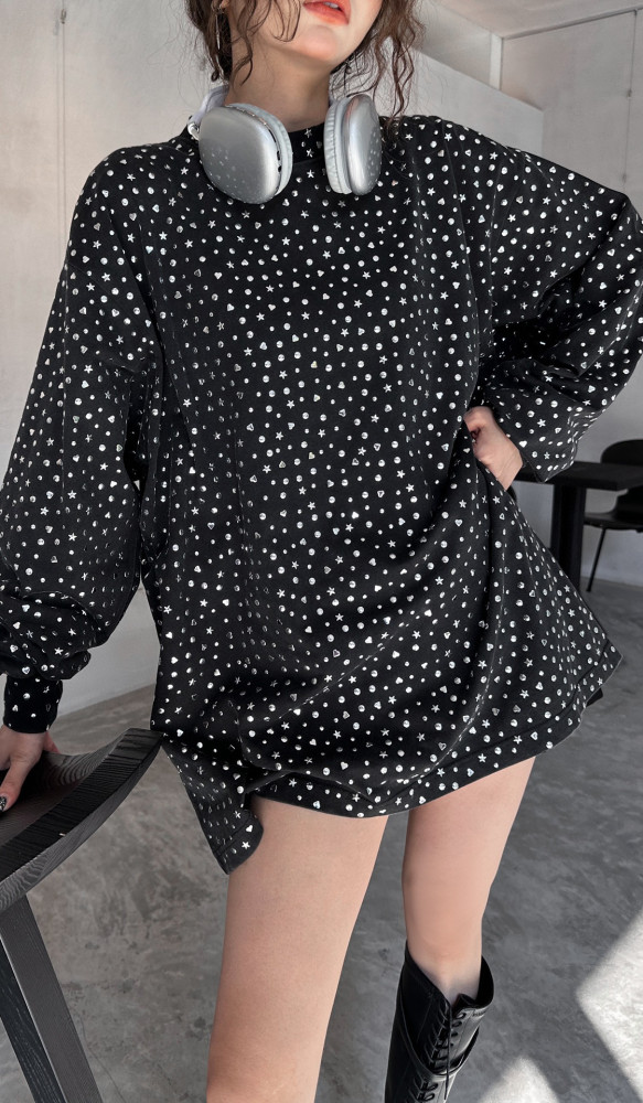 NIGO Balenciaga Men's Women's Spring and Autumn Cotton Printed Vintage Washed Loose Long Sleeve T-Shirt Ngvp #nigo7134