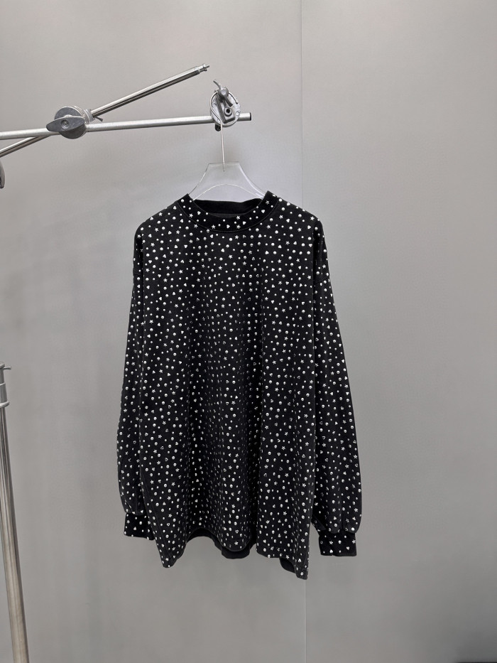 NIGO Balenciaga Men's Women's Spring and Autumn Cotton Printed Vintage Washed Loose Long Sleeve T-Shirt Ngvp #nigo7134