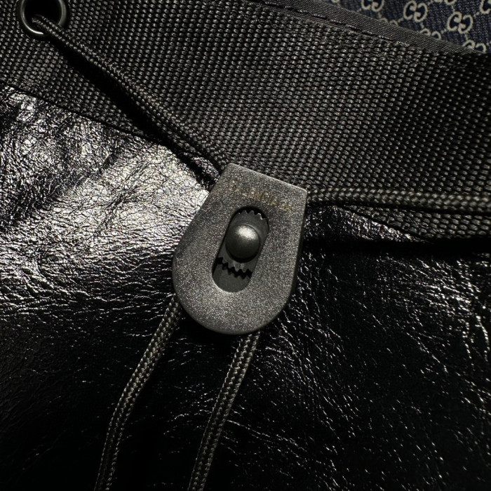 NIGO Balenciaga Army Medium Black Fine Grain Sheep Leather Tote Bag Handbag #nigo97318