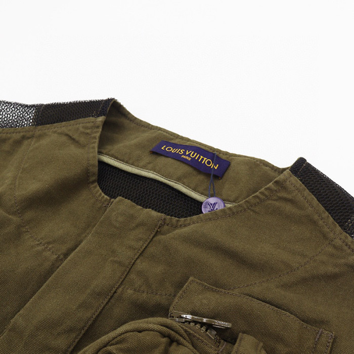 NIGO Louis Vuitton Men's And Women's Spring And Autumn Solid Color Multi Pocket Loose Short Sleeved Jacket Ngvp #nigo7187