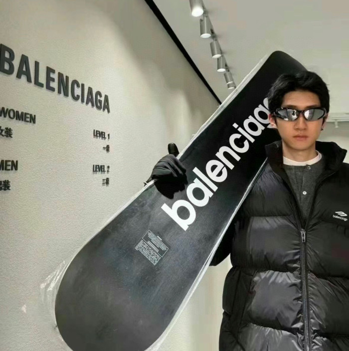 NIGO Balenciaga Winter Black And White Letters SKIWEAR-Snowboard Skis #nigo97317