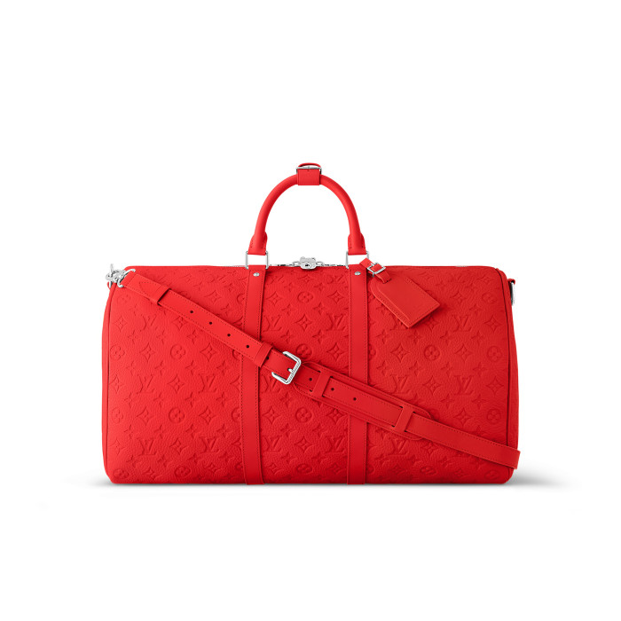 NIGO Louis Vuitton Keepall Bandoulière 50 Leather Tote Travel Bag #nigo97339