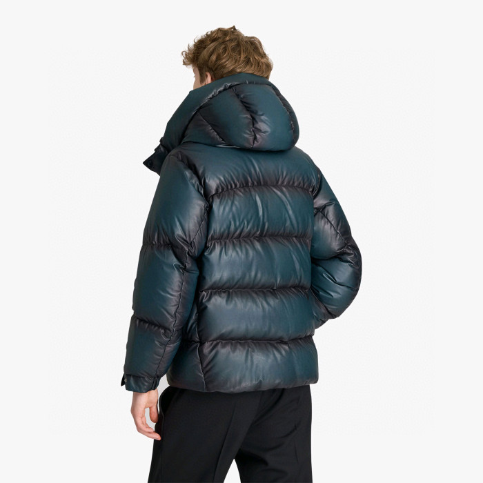 NIGO Berluti Men's Winter Solid Color Single Breasted Long Sleeve Hooded Leather Puffer Down Jacket Ngvp #nigo7215