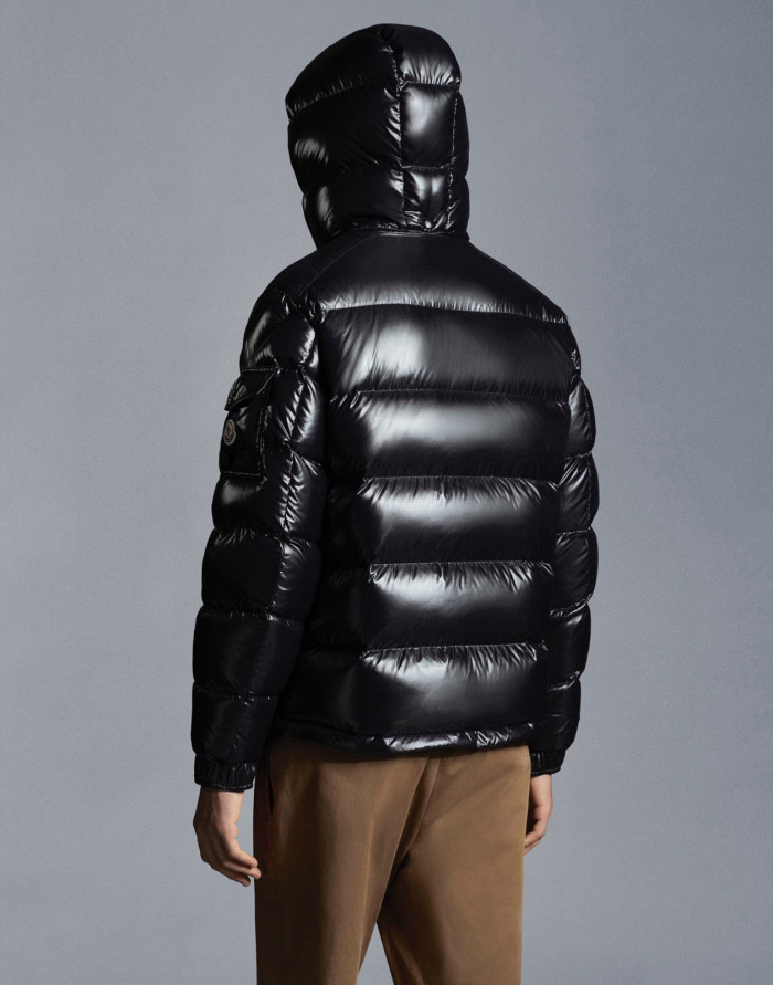 NIGO Moncler Maya Men's Winter Black Short Zip Hooded Puffer Down Jacket #nigo97352