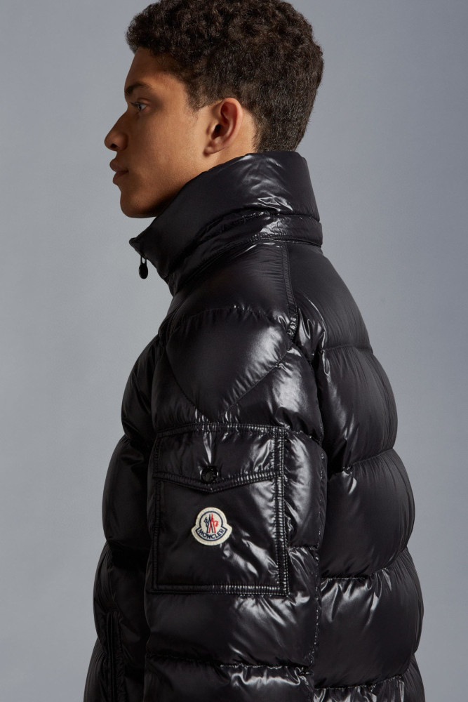 NIGO Moncler Maya Men's Winter Black Short Zip Hooded Puffer Down Jacket #nigo97352