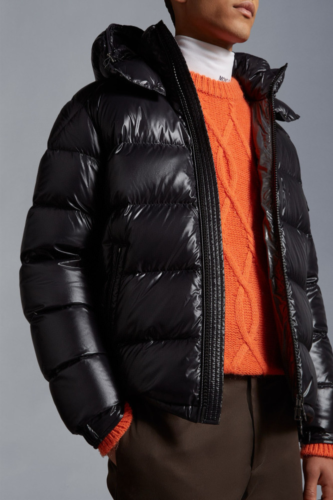 NIGO Moncler Maya Men's Winter Black Short Zip Hooded Puffer Down Jacket #nigo97352