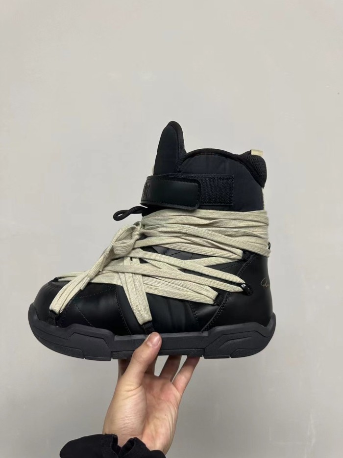 NIGO Moncler Men's High Top Cold Resistant Lace Up Leather Ski Shoes #nigo97356