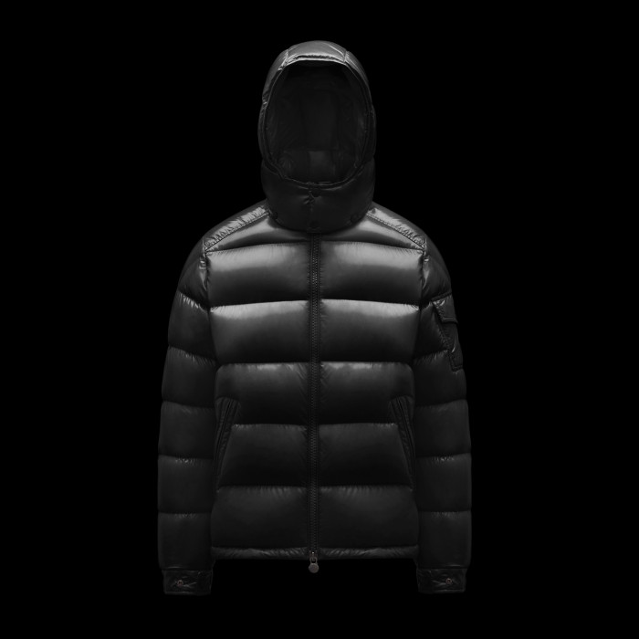 NIGO Moncler Maya Men's Winter Black Short Zip Hooded Puffer Down Jacket #nigo97352