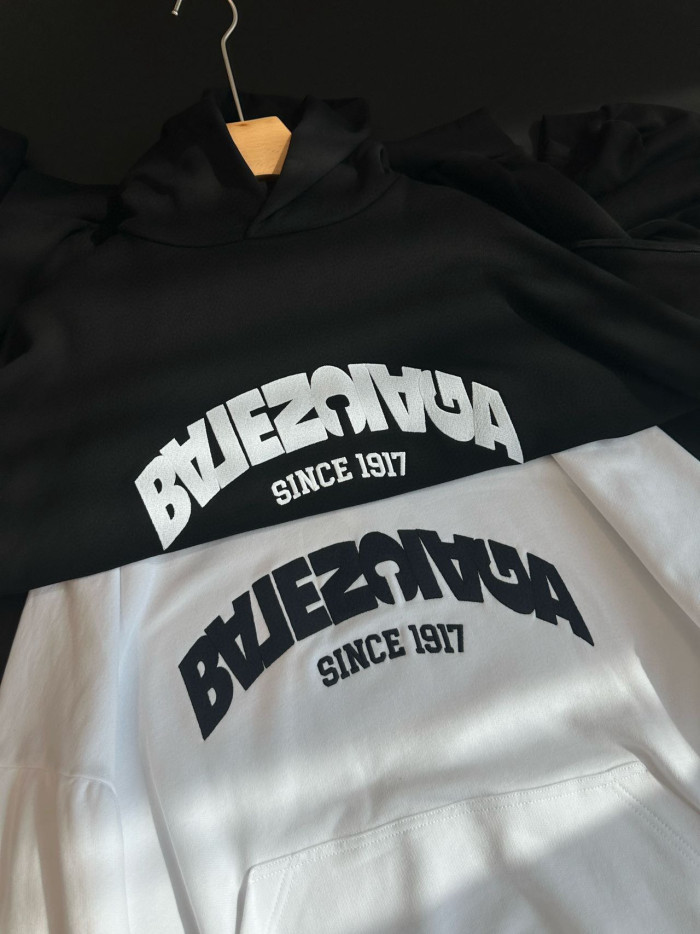 NIGO Balenciaga Men's Autumn and Winter Textured Letter Cotton Loose Fit Hooded Sweatshirt Pullover #nigo97358