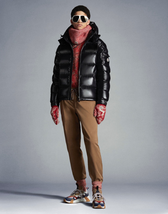 NIGO Moncler Maya Men's Winter Black Short Zip Hooded Puffer Down Jacket #nigo97352