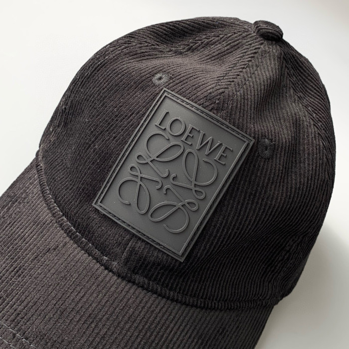 NIGO Loewe Women's Solid Colour Patch Cap In Corduroy Hat #nigo97376