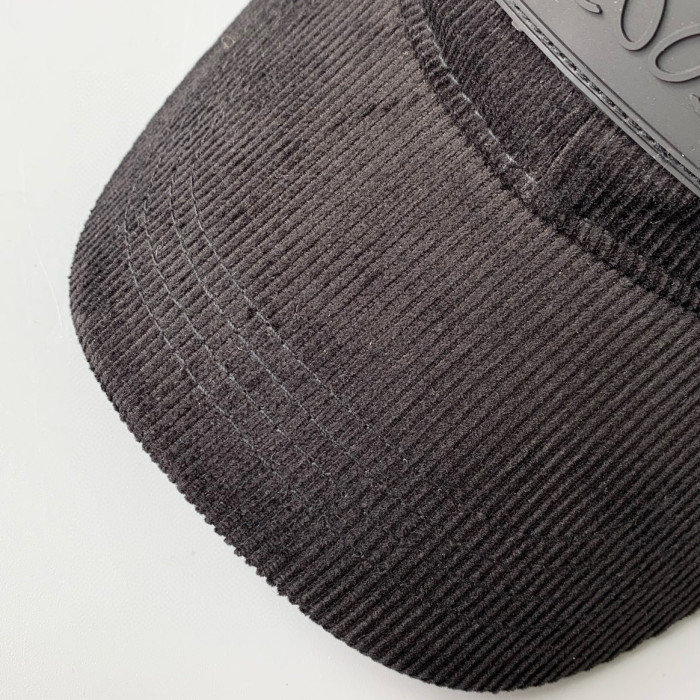 NIGO Loewe Women's Solid Colour Patch Cap In Corduroy Hat #nigo97376