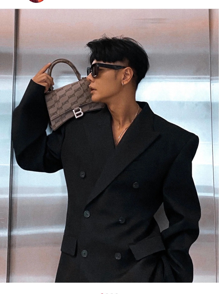 NIGO Balenciaga Men's Women's Spring And Autumn Black Lapel Double Breasted Wool Long Sleeve Fitted Blazer Jacket Ngvp #nigo7249