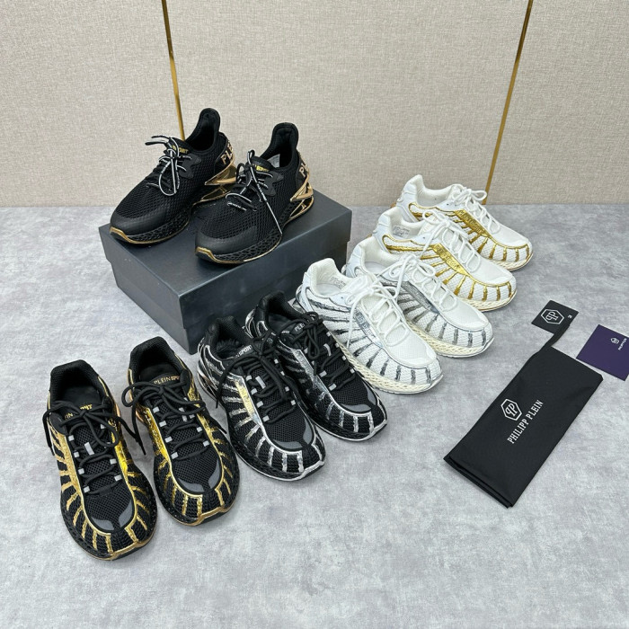 NIGO PhilippPlein Men's Low Top Tech Fabric Sneakers Running Shoes #nigo97393