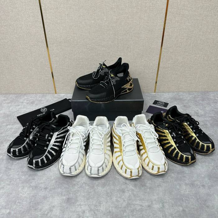 NIGO PhilippPlein Men's Low Top Tech Fabric Sneakers Running Shoes #nigo97393