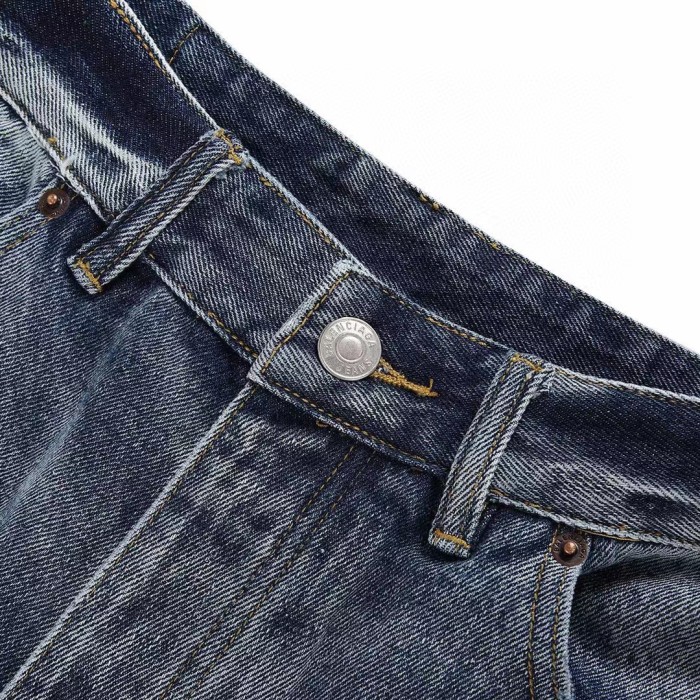 NIGO Balenciaga Men's Autumn Blue Loose Stripe Jeans Pants #nigo97396