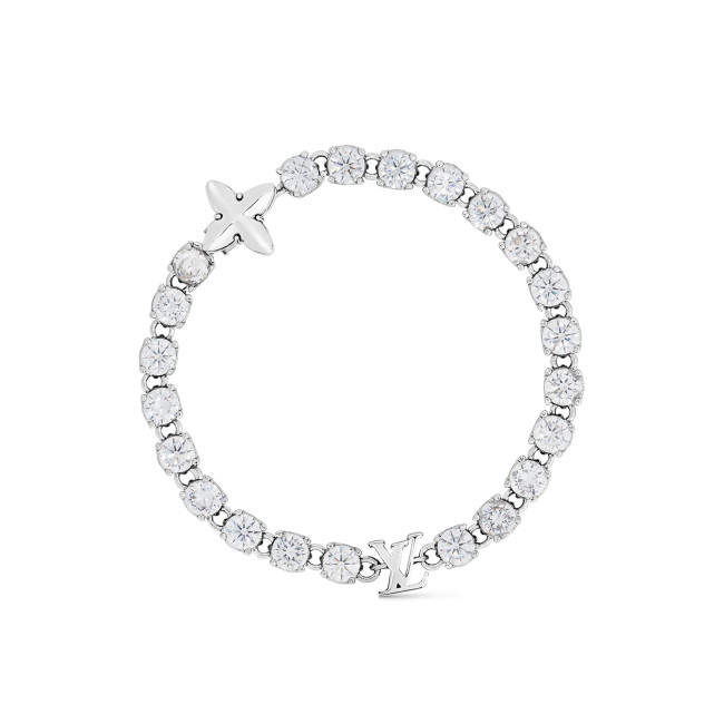 NIGO Louis Vuitton Men's and Women's LV CRYSTALS Flower Buckle Rhinestone Bracelet Jewelry #nigo97391