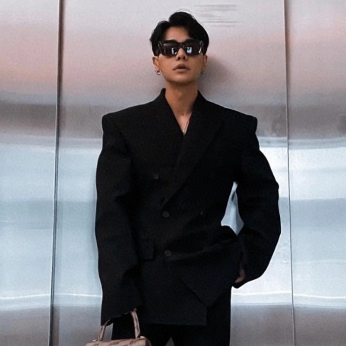 NIGO Balenciaga Men's Women's Spring And Autumn Black Lapel Double Breasted Wool Long Sleeve Fitted Blazer Jacket Ngvp #nigo7249