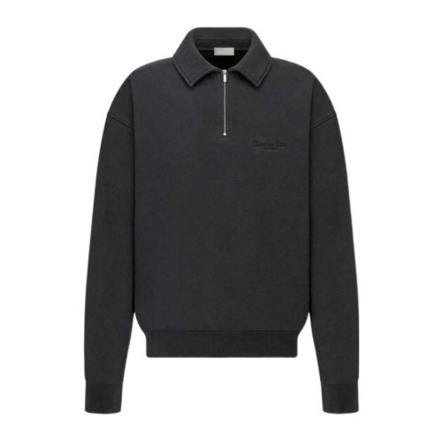 NIGO Dior Men's Autumn Grey Polo Neck Long Sleeve Sweatshirt Casual Pants Set Suit #nigo97387