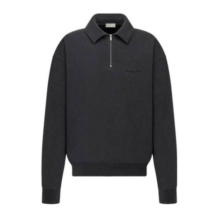 NIGO Dior Men's Autumn Grey Polo Neck Long Sleeve Sweatshirt Casual Pants Set Suit #nigo97387