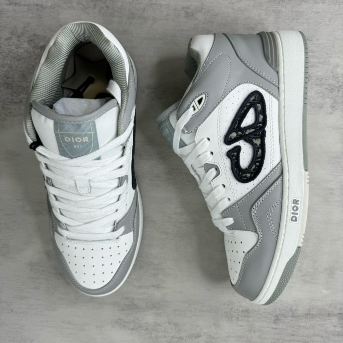 NIGO Dior B57 Mid-Top Sneaker Men's Leather Lace Up Low Top Casual Sneakers Shoes #nigo97438