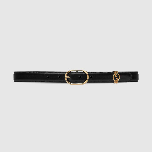 NIGO Gucci Women's Leather Belt With Round Interlocking G Width 2.5cm  #nigo97479