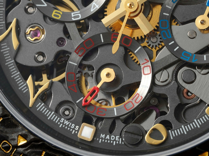 NIGO Rolex Men's Matte Black Skeleton Dial Mechanical Watch #nigo97467