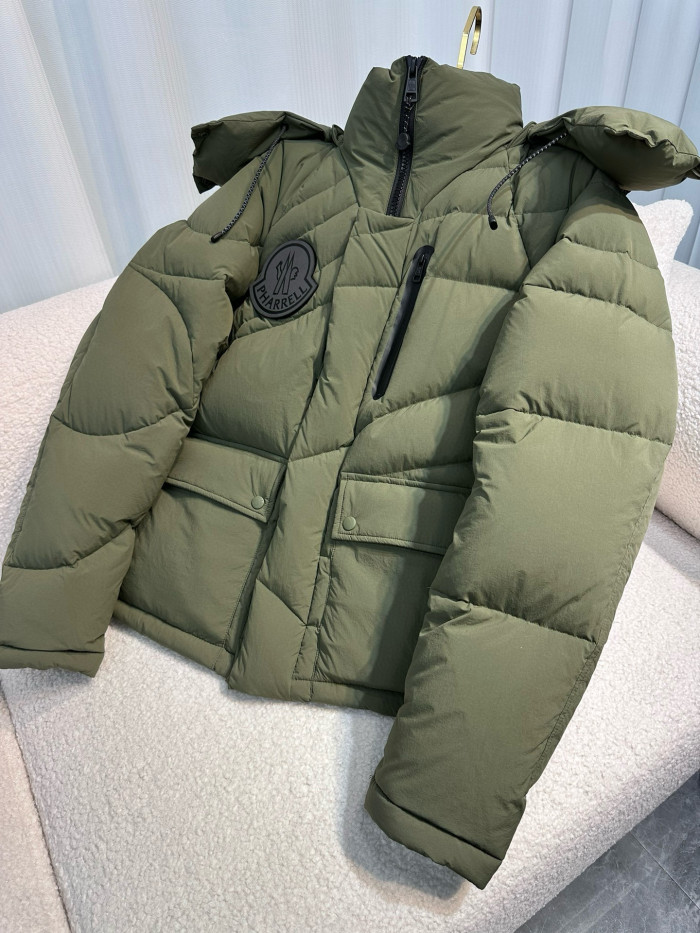 NIGO Moncler Men's And Women's Winter Removable Hat Short Puffer Down Jacket #nigo97481