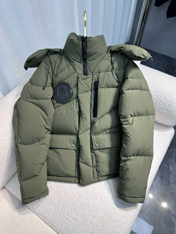 NIGO Moncler Men's And Women's Winter Removable Hat Short Puffer Down Jacket #nigo97481