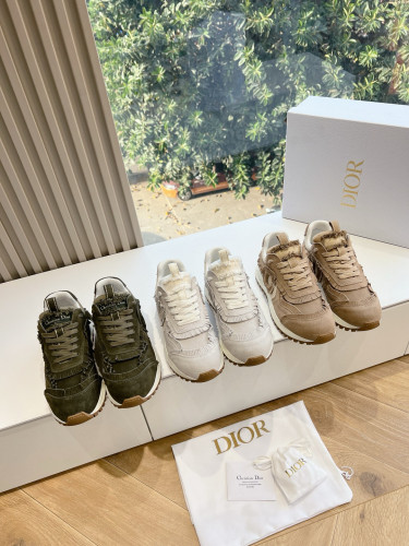 NIGO Dior Women's Casual Frosted Thick Sole Sneakers Shoes #nigo97519