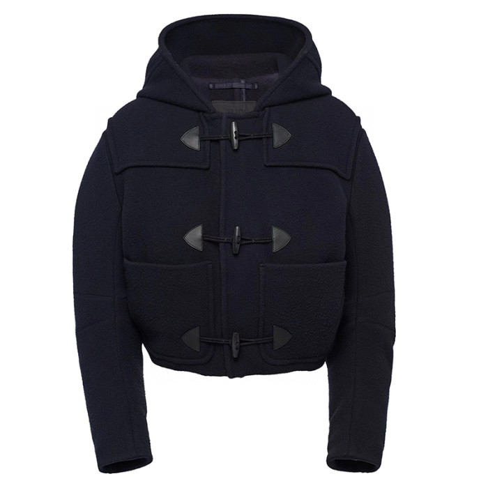 NIGO Prada Men's Women's Fall And Winter Fashion Casual Button Detachable Two-piece Hooded Short Jacket Ngvp #nigo7372