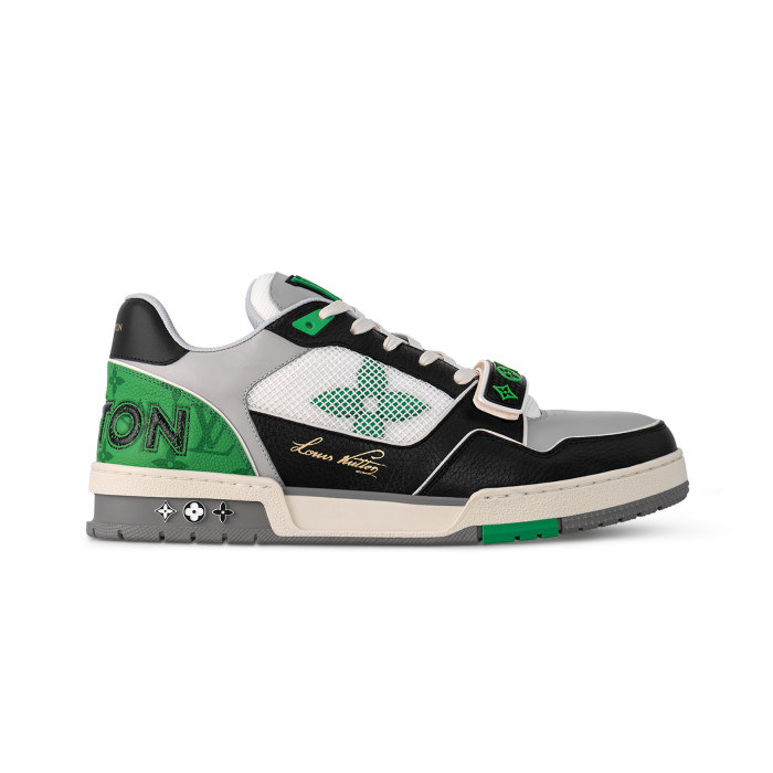 NIGO Louis Vuitton Men's LV Trainer Sneaker Fw24 Velcro Low Top Shoes #nigo97544